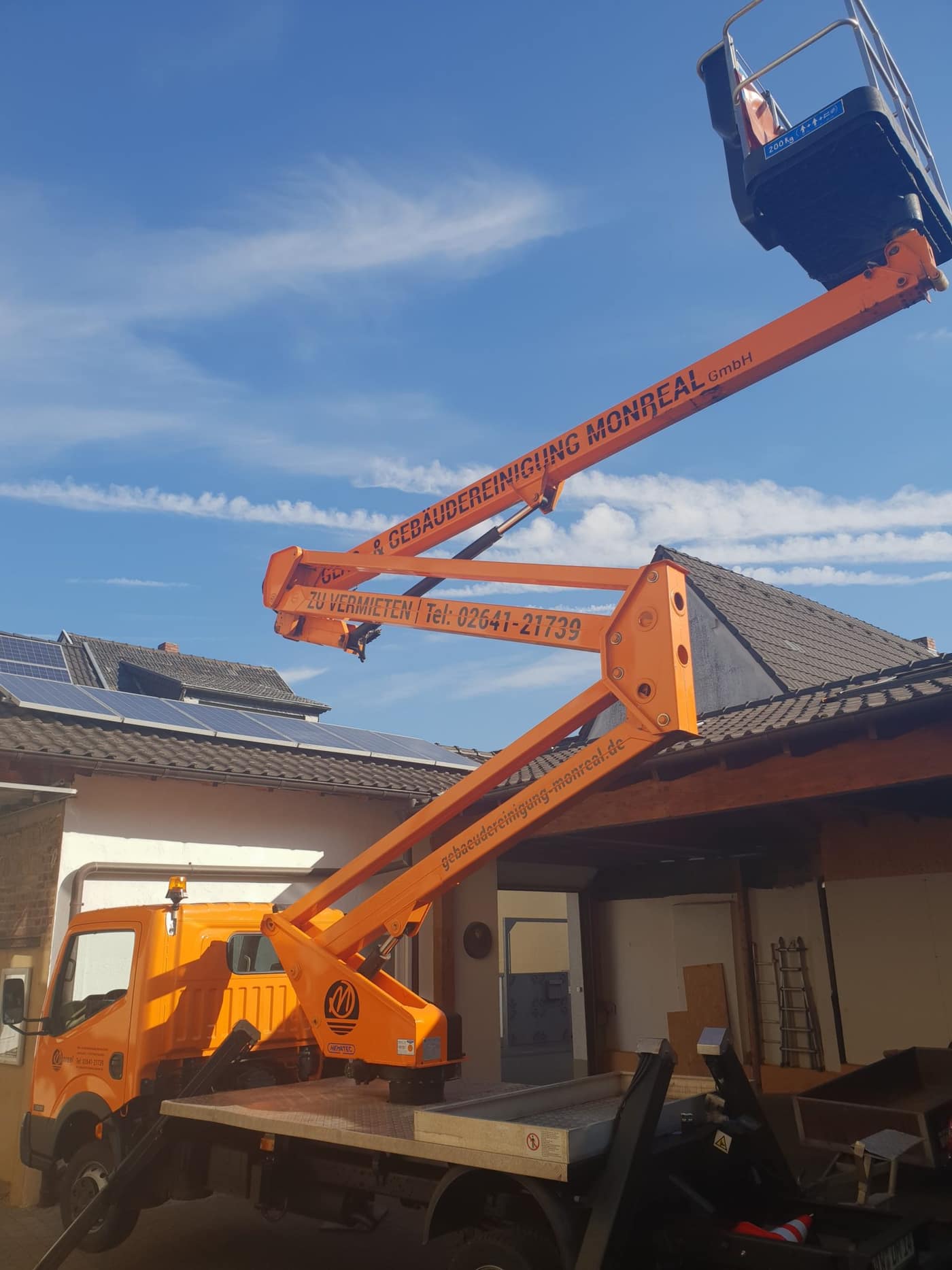 Arbeitsbühne am Einsatzort